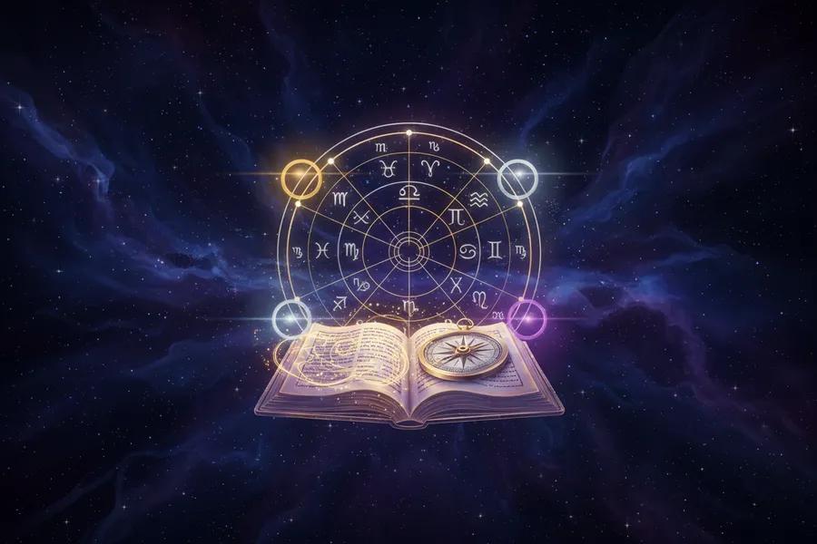 Пошаговый гайд по чтению натальной карты. Разбираем Big Three, дома, аспекты, стеллиумы и ретрограды — с примерами. Науч