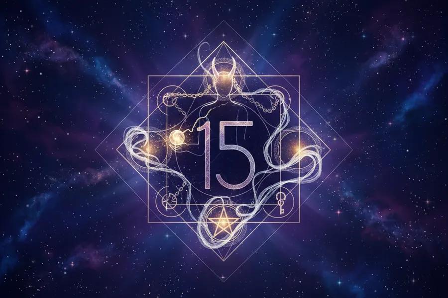 15-я энергия Матрицы Судьбы — Дьявол: страсть, привязанности, материальная власть. Плюс и минус, в отношениях, профессии